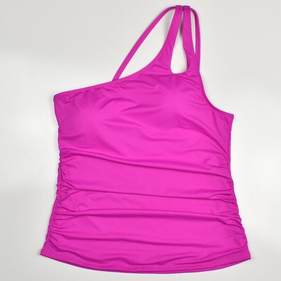 La Blanca Island Goddess One Shoulder Tankini and Bottom SET - 14 and 16 - Picture 5 of 8